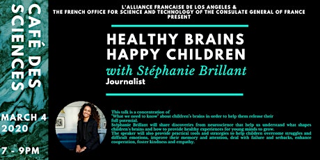 Café des sciences : Healthy Brains - Happy Children (w/ Stéphanie Brillant) primary image