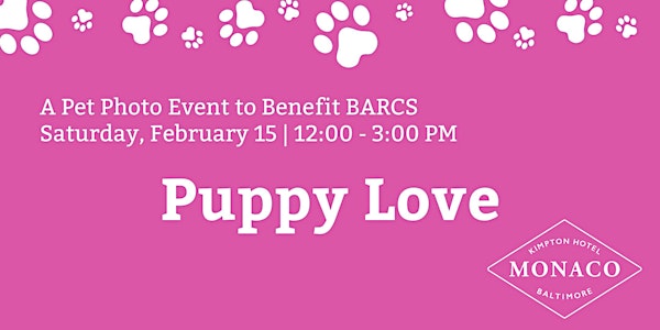 Puppy Love: A Pet Photo Event to Benefit B.A.R.C.S.