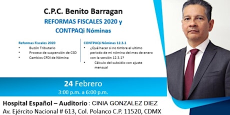 Reformas Fiscales 2020 y CONTPAQi Nominas (Polanco) primary image