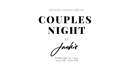 Couples Night at Jackie