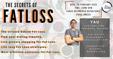 Secrets Of Fat Loss - Workshop primary image
