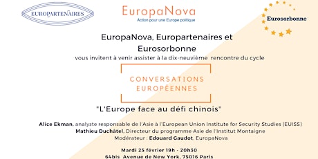 Image principale de Conversation Européenne #19: L'Europe face au défi chinois 