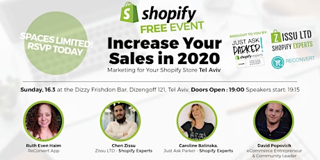 Marketing in Shopify Tel Aviv - Increase Your Sales in 2020 primary image