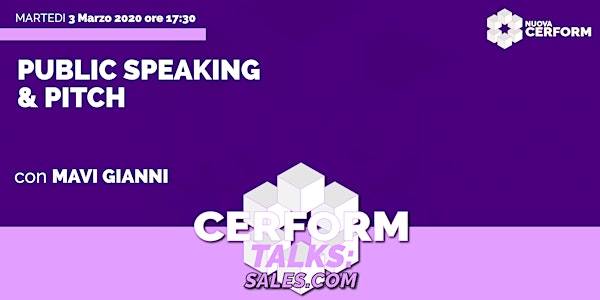 #CerformTalks - Public Speaking & Pitch