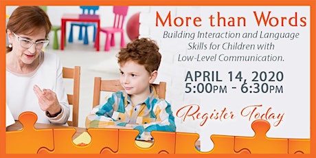 POSTPONED:  More than Words - Autism & Communication Presentation, April 14, 2020, Kadlec Healthplex primary image