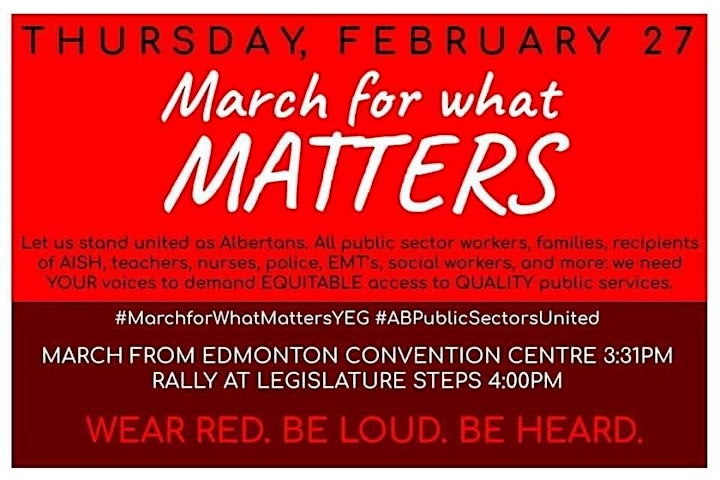 Protest Alberta Wide > YYC +Others Feb 29/ YEG Feb 29>Better Gov't/Budget image