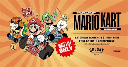 1st Annual Colony Mario Kart 64 Tournament primary image