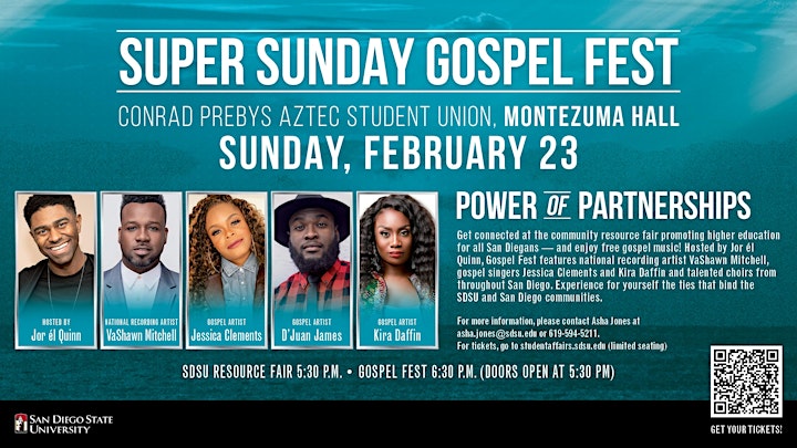 San Diego State University Super Sunday Gospel Fest @ Montezuma Hall, Conrad Prebys Aztec Student Union