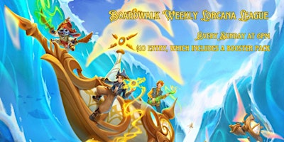 Imagem principal do evento Weekly Boardwalk Lorcana League