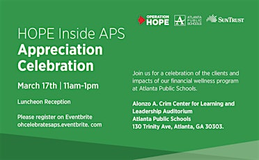 HOPE Inside APS Celebration Appreciation primary image