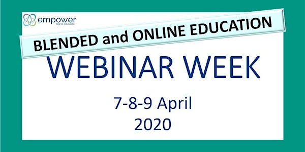 EMPOWER webinar week on Blended and Online Education