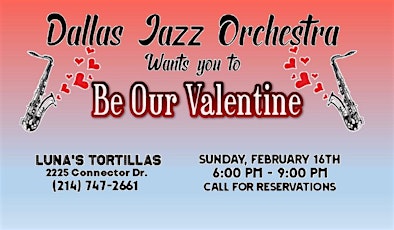 Dallas Jazz Orchestra - Be Our Valentine primary image