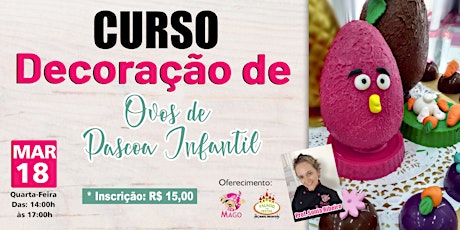 Imagem principal do evento CURSO DECORAÇÃO DE OVOS DE PÁSCOA INFANTIL
