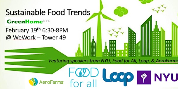 Monthly Forum - Sustainable Food Trends