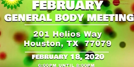 NSBE Houston Professionals February  General Body Meeting primary image