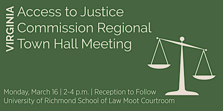 CANCELED: Virginia Access to Justice Commission Regional Town Hall Meeting primary image