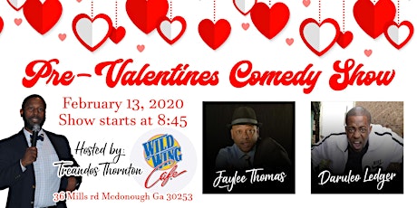 Pre Valentine’s Day comedy show (Wild Wings cafe) primary image