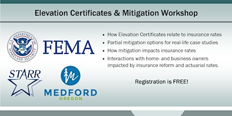 FEMA Region 10 Elevation Certificates - Mitigation Workshop (Medford) primary image