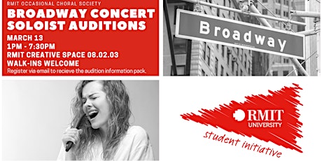 ROCS Broadway Concert Soloist and Duettist Auditions primary image