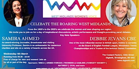Celebrate the Roaring West Midlands for International Women's Day primary image