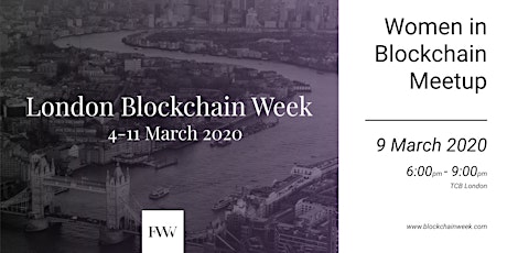 Women in Blockchain MeetUp - London Blockchain Week 2020 primary image