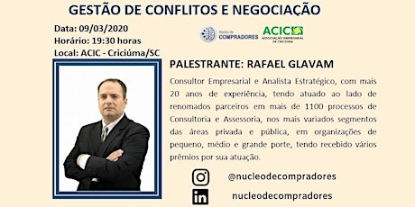 Imagem principal do evento GESTÃO DE CONFLITOS E NEGOCIAÇÃO