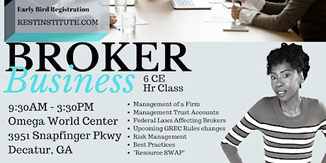 Broker Business -6 CE Hours primary image