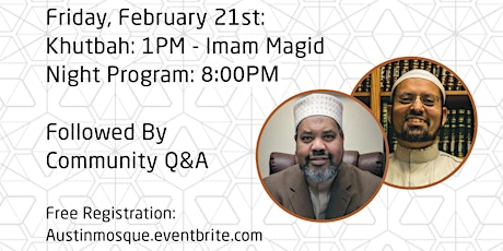 Friday Nights- Imam Magid & Sheikh Islam- The  Study Sin primary image