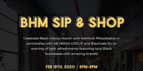 Black History Month: Buying Black The Block Sip & Shop primary image