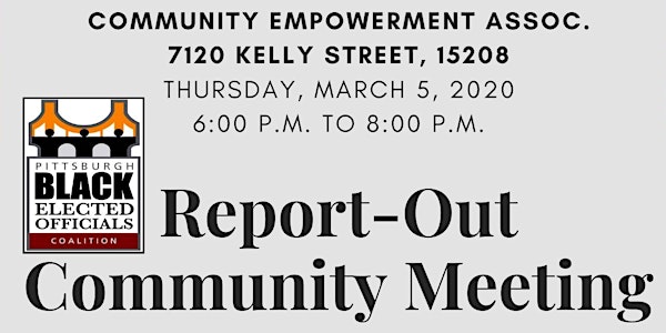 PBEOC - Community Report-Out Meeting