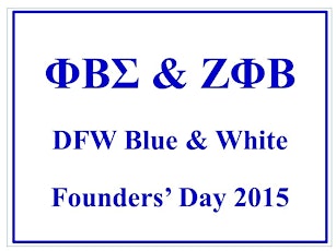 DFW Blue and White Founders' Day Celebration 2015 primary image