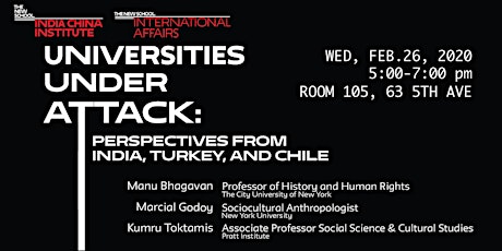Universities Under Attack: Perspectives from India, Turkey, and Chile primary image