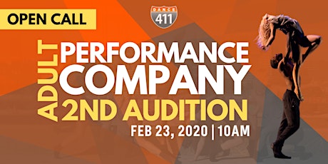 Dance 411 Adult Performance Company 2nd Auditions for 2020 Season primary image