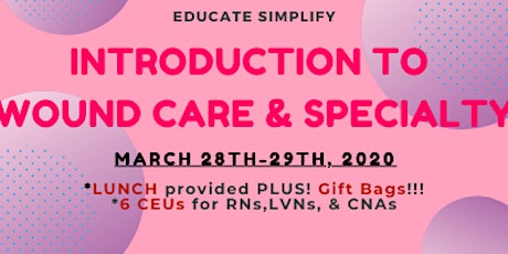 SPECIAL EVENT - Introduction to Wound Care and Specialty primary image