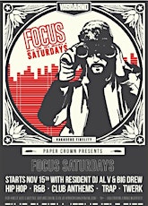 Focus Saturdays - VIP - Nov.15 primary image