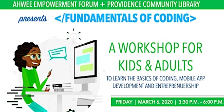 Fundamentals of Coding: A workshop for Kids & Adults primary image