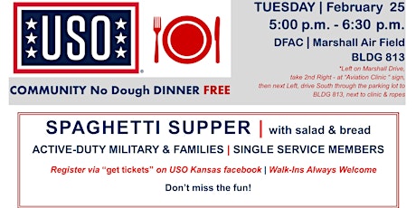  USO Community Dinner | February 25 primary image