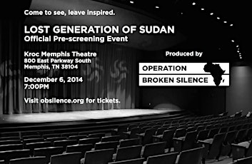 Lost Generation of Sudan Pre-Screening primary image