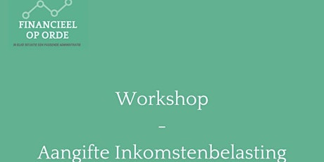 Primaire afbeelding van Workshop Aangifte Inkomstenbelasting 2019 voor ZZP'ers