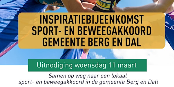 Inspiratiebijeenkomst Sport- en Beweegakkoord gemeente Berg en Dal