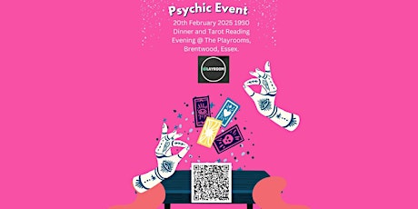 Image principale de Psychic Night @ Playroom, Brentwood, Essex / Tarot Reading Night + Dinner