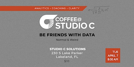 Coffee@StudioC: Be Friends With Data primary image