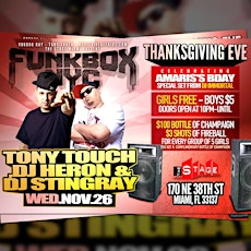 DJ Tony Touch - DJ Heron - DJ Stingray -DJ Immortal - Funkbox-Nyc - Miami primary image
