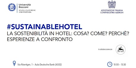 Immagine principale di #SUSTAINABLEHOTEL. La sostenibilità in hotel: Cosa? Come? Perchè? 
