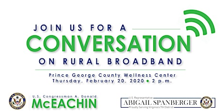 A Conversation on Rural Broadband with Rep. McEachin and Rep. Spanberger