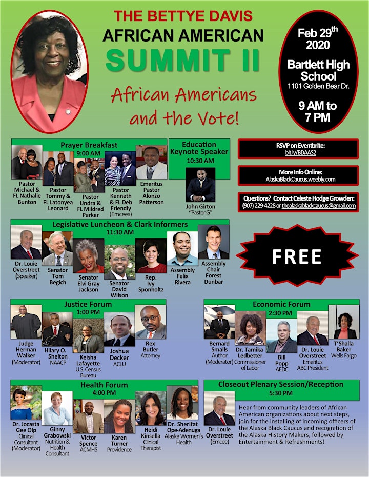2020 Bettye Davis African American Summit II image