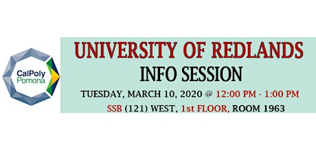 University of Redlands Infosession primary image