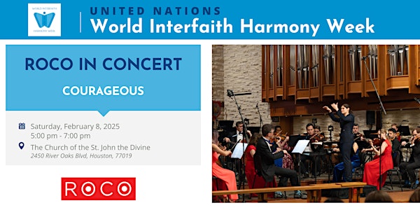 World Interfaith Harmony Week: ROCO in Concert - "Courageous"
