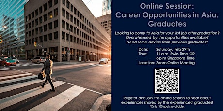 Online Session: Career Opportunities in Asia - Graduates