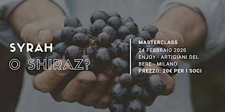 Immagine principale di MASTERCLASS "SYRAH O SHIRAZ" 